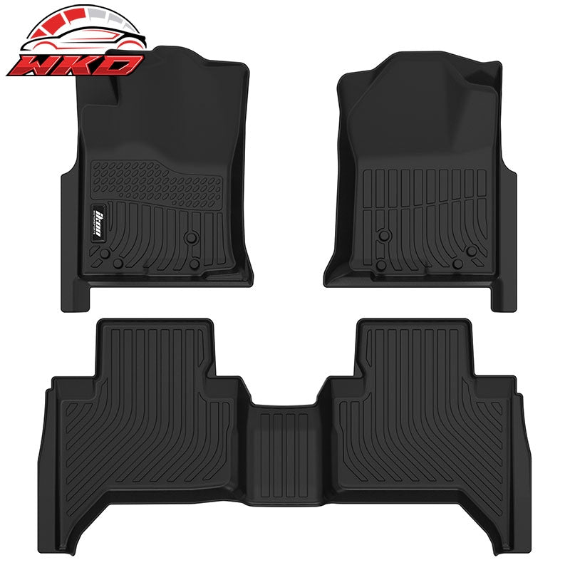 Wholesale 05-15 Toyota Tacoma Crew Cab 3D Anti-Slip Floor Mats All Weather TPE Carpet