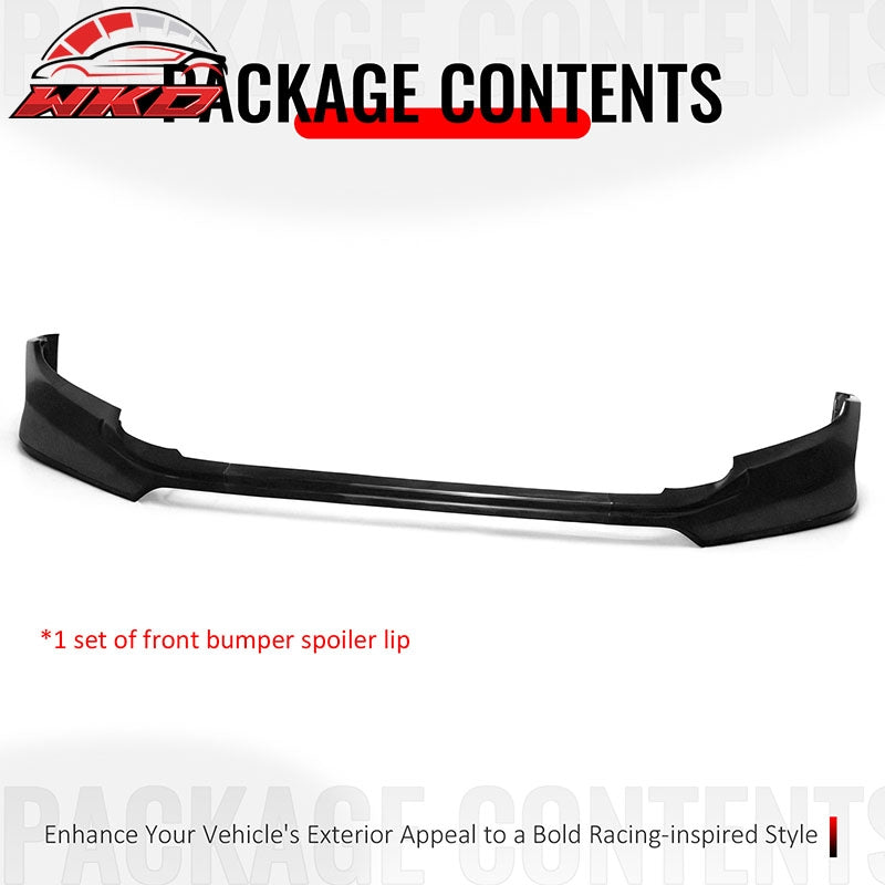 Fits 16-23 Toyota Tacoma IK Style 3PCS Front Bumper Lip Spoiler Unpainted PU
