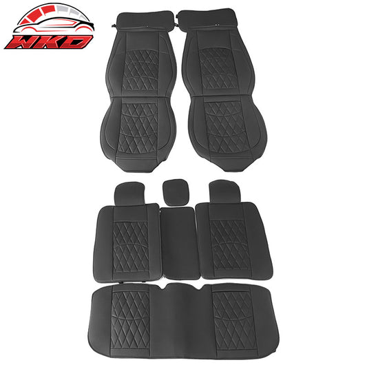 Wholesale 05-23 Toyota Tacoma 5-Seat Seat Covers Cushion Protector PU Leather - Black