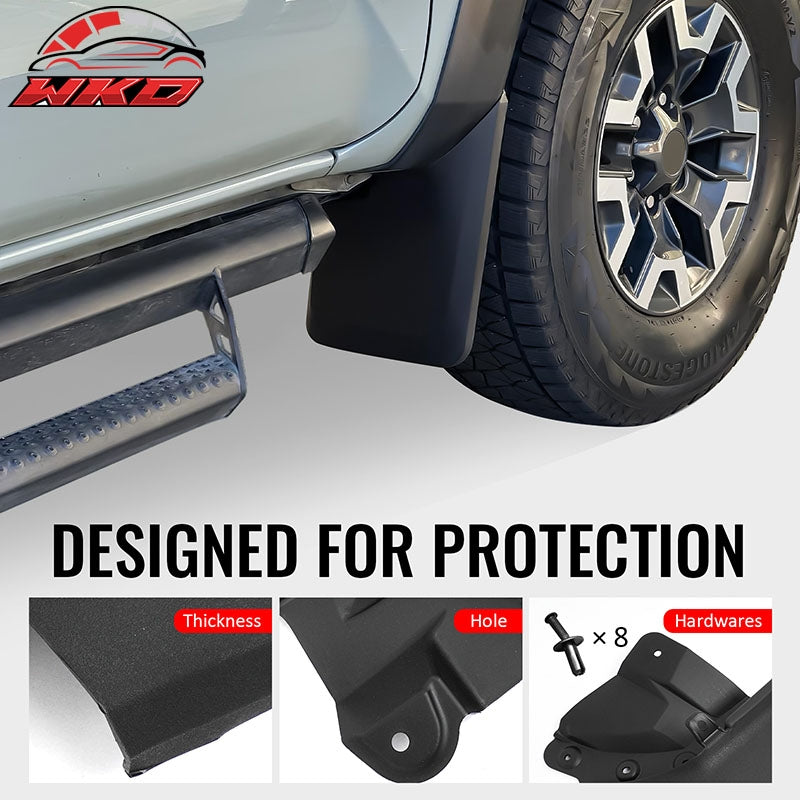 Fits 16-23 Toyota Tacoma W/OE Fender Flare Mud Flaps Wheel Arch Splash Guards PP