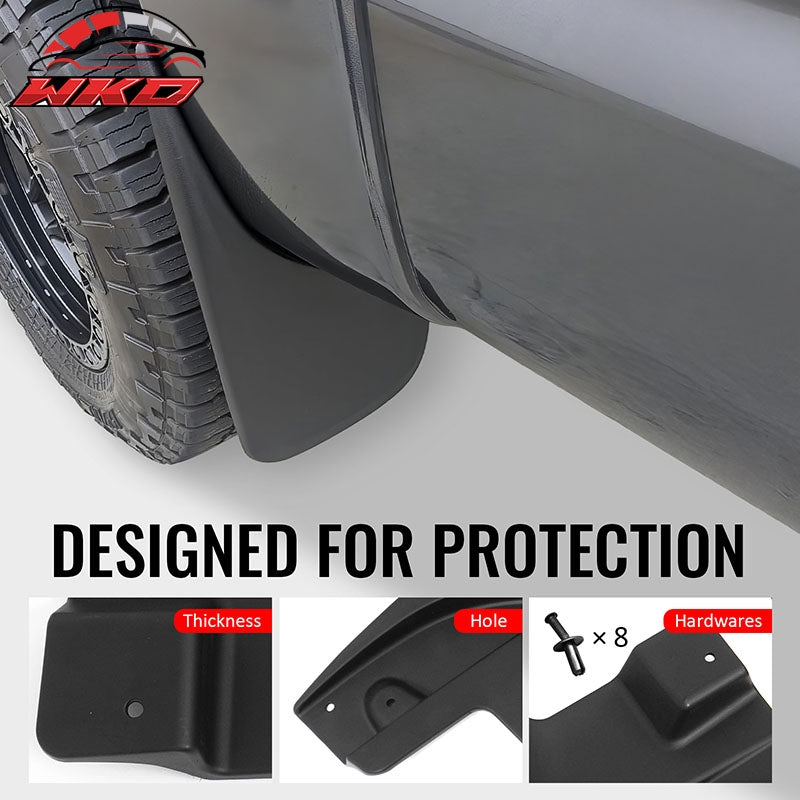 Fits 05-15 Toyota Tacoma W/OEM Fender Flares Mud Flaps Wheel Arch Splash Guards