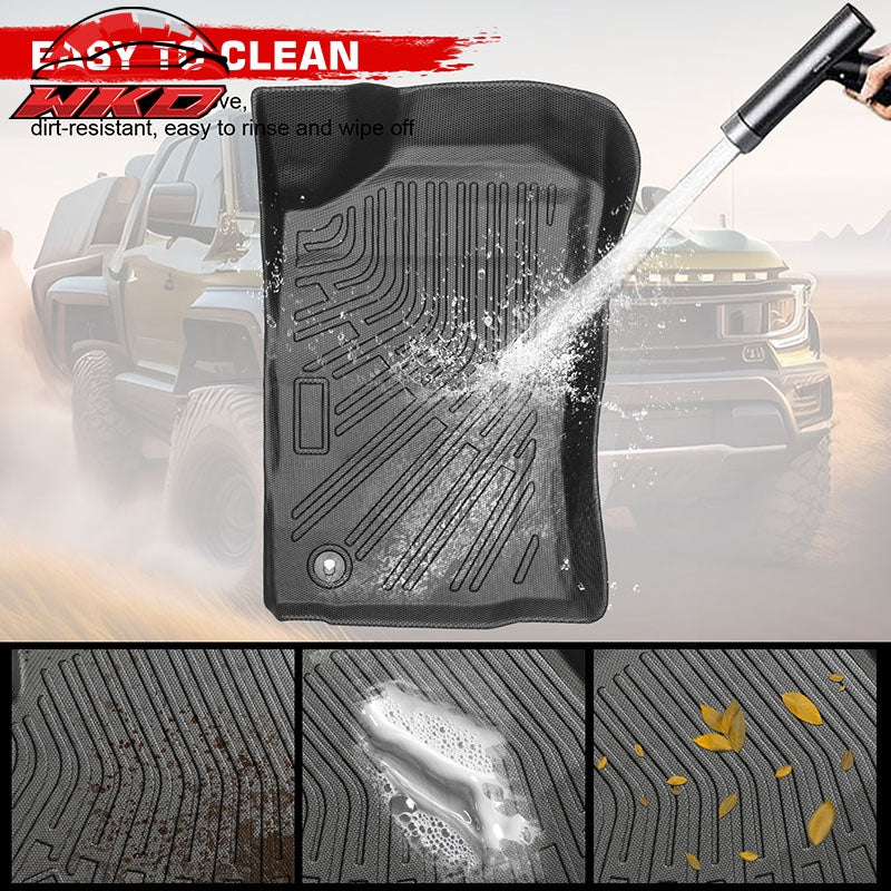 Fits 95-04 Toyota Tacoma XtraCab Anti-Slip Floor Mats All Weather TPE Carpets