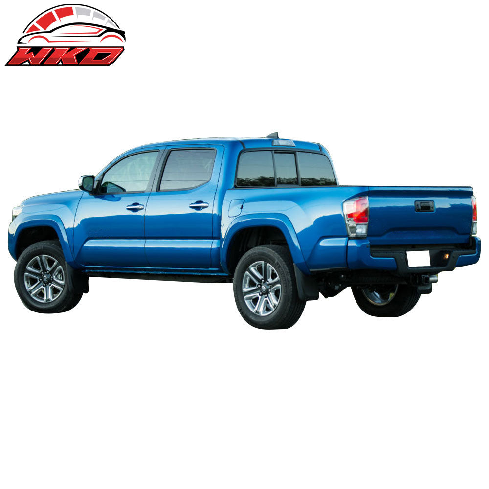 Fits 05-22 Toyota Tacoma Double Cab 4 Inch Oval Black Nerf Bar Running Boards