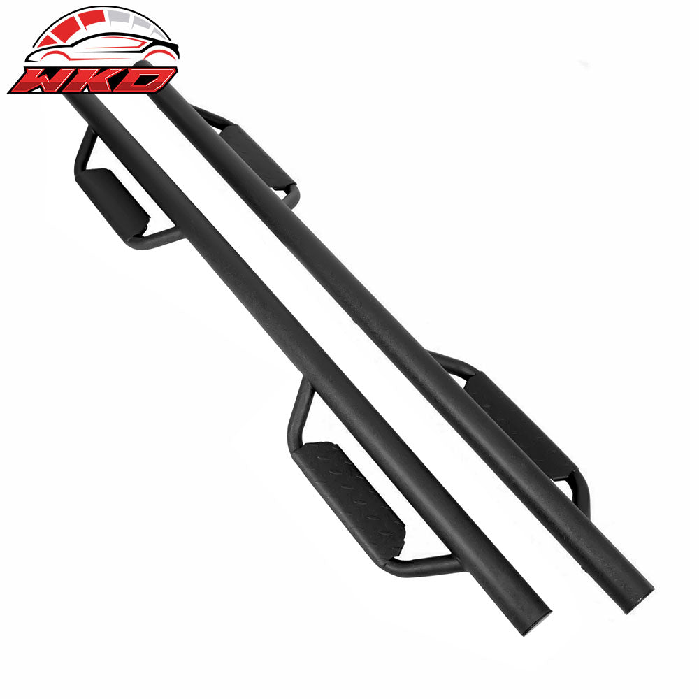 Fits 05-22 Toyota Tacoma Double/Crew Cab 2PCS Running Boards Side Step Bars Hoop