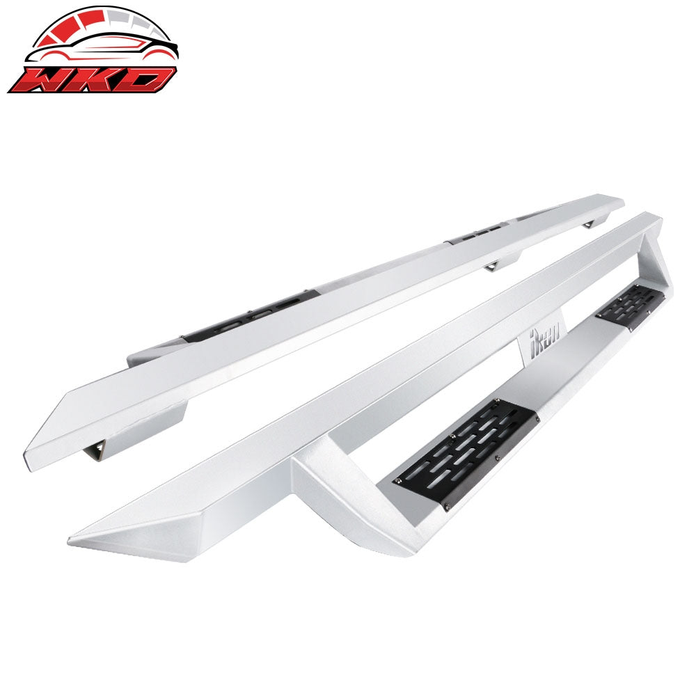 Wholesale 05-22 Toyota Tacoma Double Cab IKON V1 Style Steel Running Boards Silver