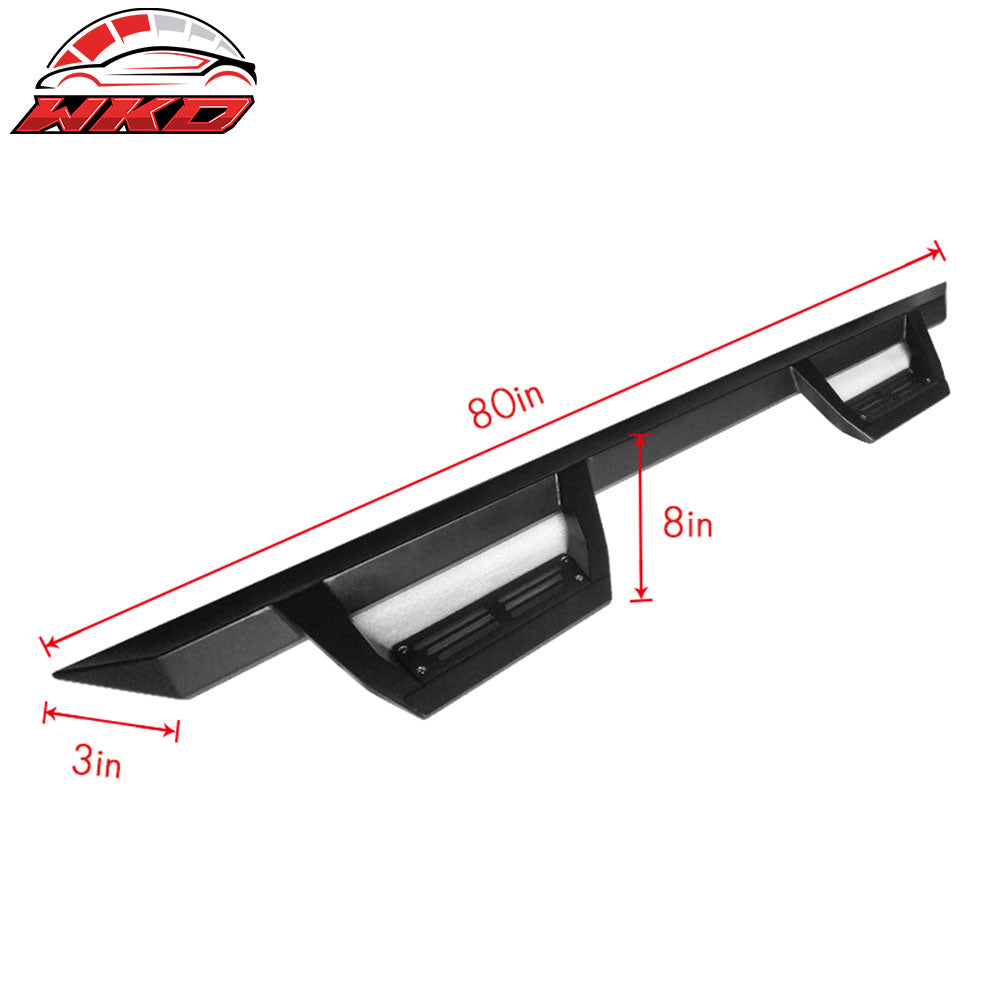 Fits 05-22 Toyota Tacoma Double Cab Side Step Bar Running Boards Black - Steel