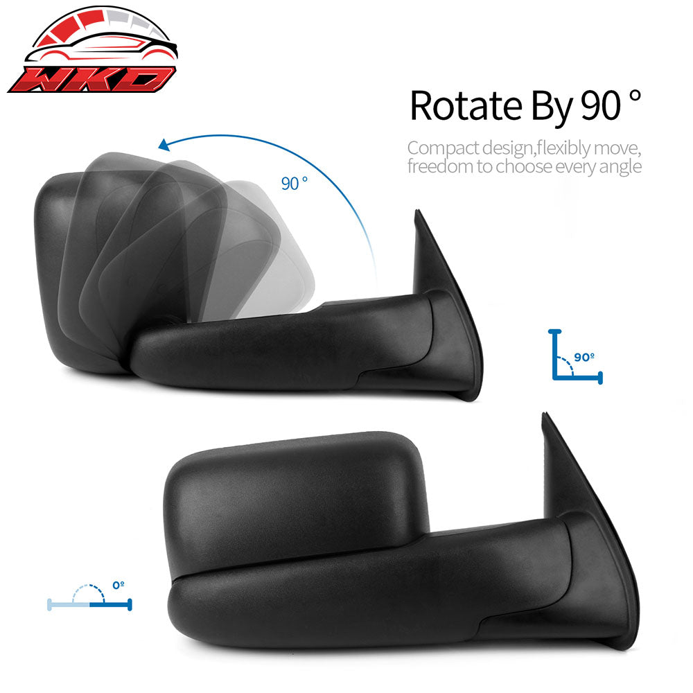 Fits 05-15 Toyota Tacoma Side View Towing Mirrors Power Heated Left Right 2PC