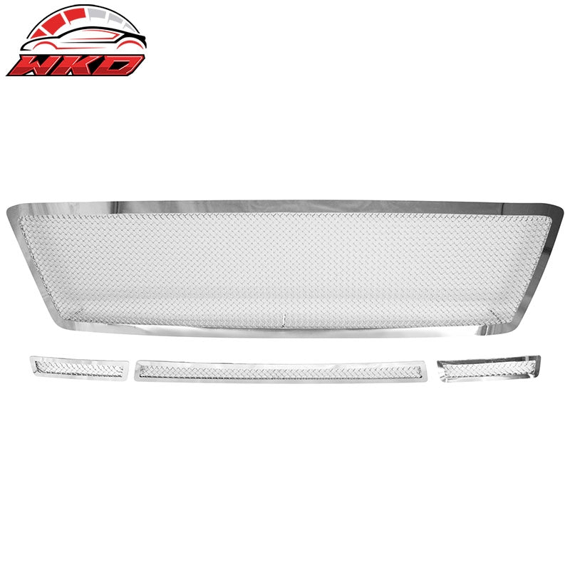 Wholesale 10-13 Toyota Tundra Chrome Front Upper Lower Grille 4PCS Set - Mesh Style