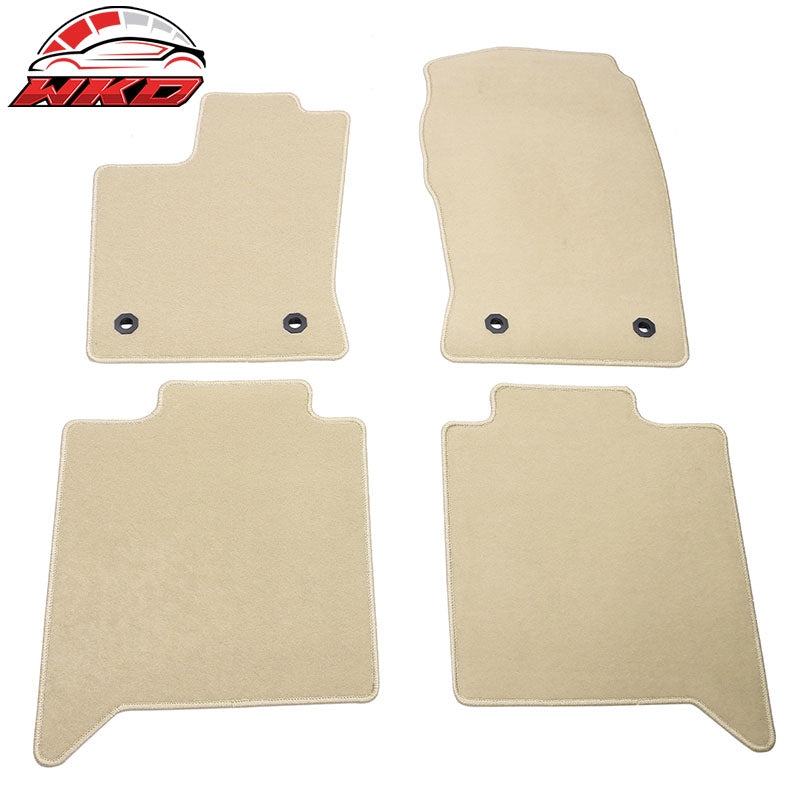 Wholesale 22-24 Toyota Tundra Crewmax Anti-Slip Floor Mats Carpet Nylon 4PCS - Beige