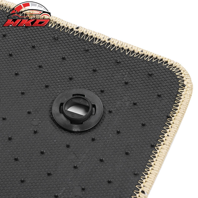 Fits 22-24 Toyota Tundra Crewmax Anti-Slip Floor Mats Carpet Nylon 4PCS - Beige