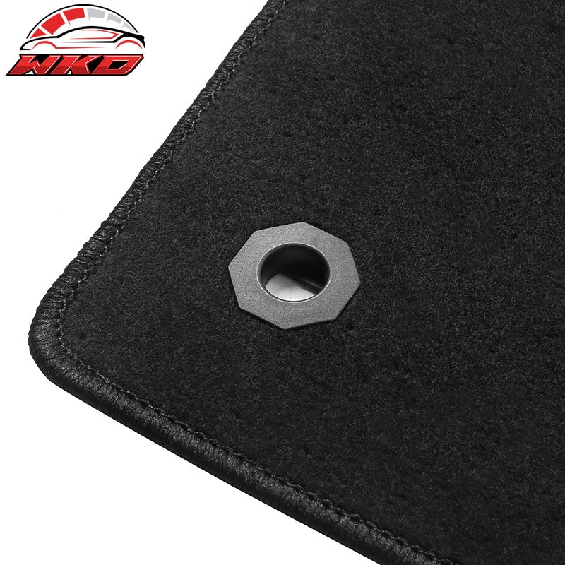 Fits 22-24 Toyota Tundra Crewmax Anti-Slip Floor Mats Carpet Nylon 4PCS - Black