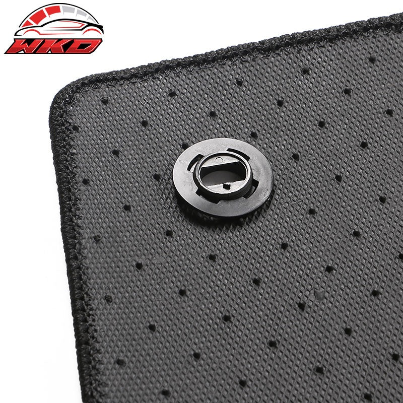 Fits 22-24 Toyota Tundra Crewmax Anti-Slip Floor Mats Carpet Nylon 4PCS - Black