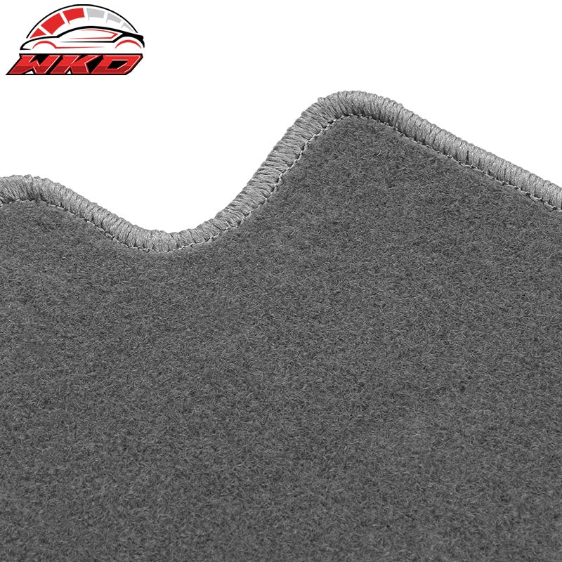 Fits 22-24 Toyota Tundra Crewmax Anti-Slip Floor Mats Carpet Nylon 4PCS - Gray