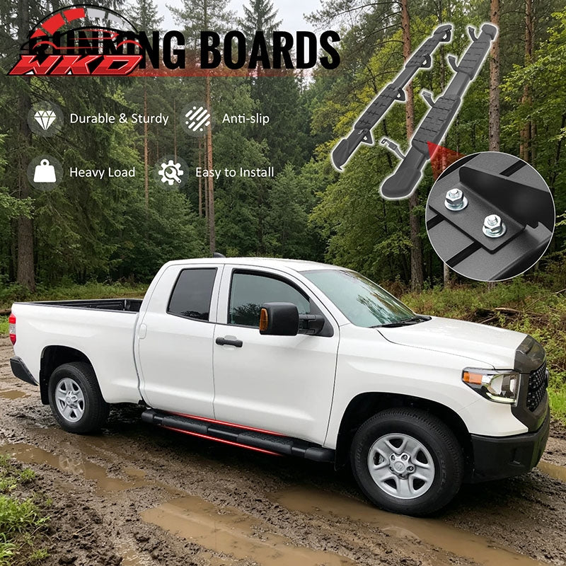Fits 07-21 Toyota Tundra Double Cab 5" OE Style Running Boards Side Step Bars