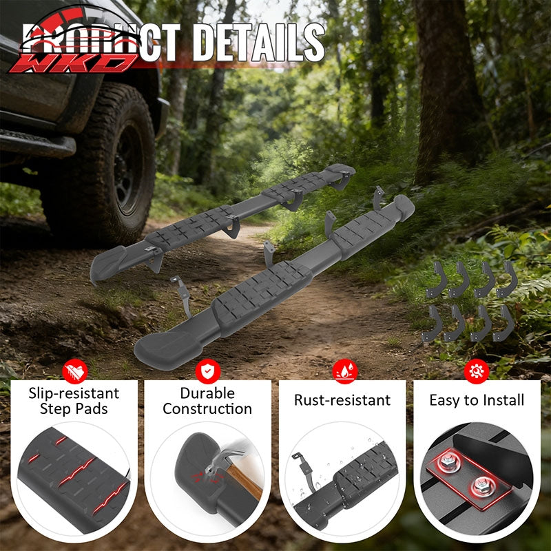Fits 07-21 Toyota Tundra Double Cab 5" OE Style Running Boards Side Step Bars