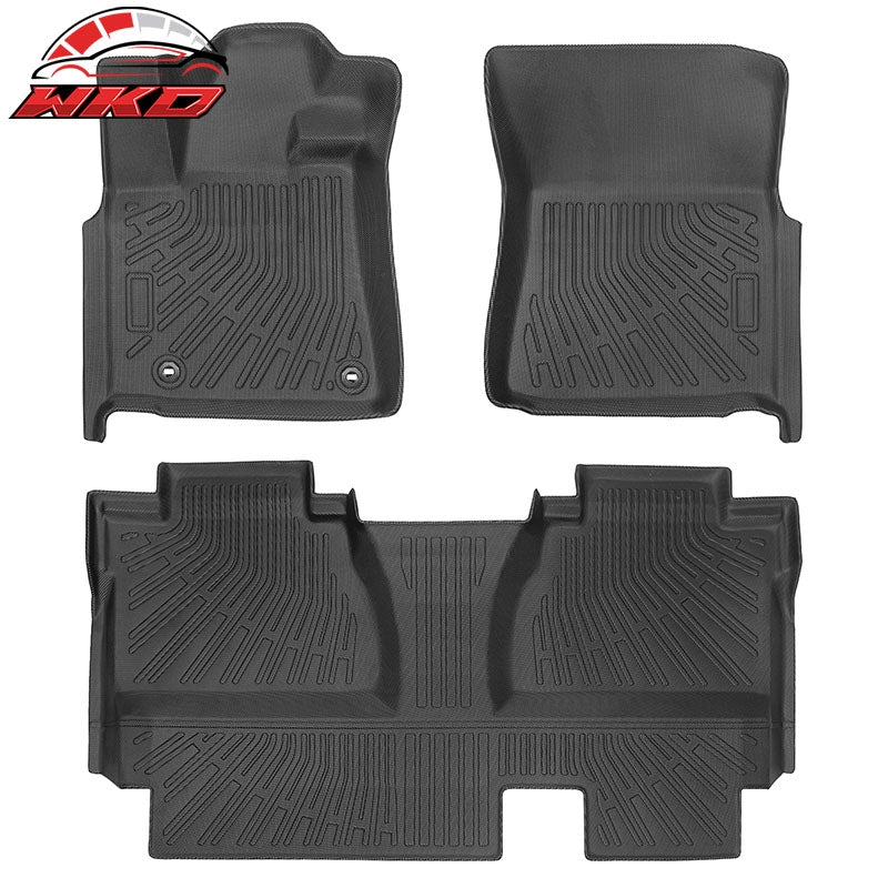 Wholesale 14-21 Toyota Tundra Double Cab Anti-Slip Floor Mats All Weather TPE Carpets