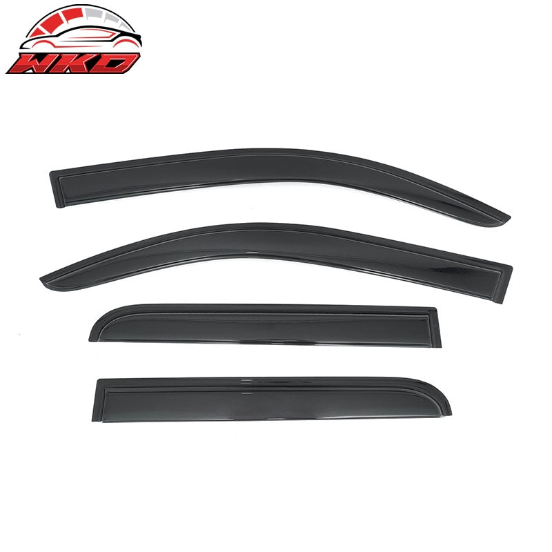Fits 22-26 Toyota Tundra Double Cab Window Visors Acrylic Rain Deflectors 4PCS
