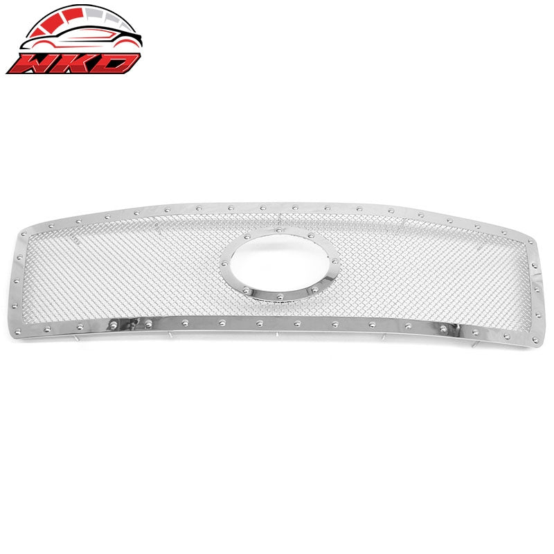 Wholesale 10-13 Toyota Tundra Mesh Front Upper Grille Chrome Rivet Stainless Steel