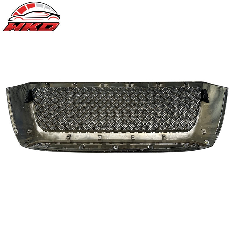 Fits 07-09 Toyota Tundra Pickup Mesh Style Front Upper Grille Chrome ABS Grill