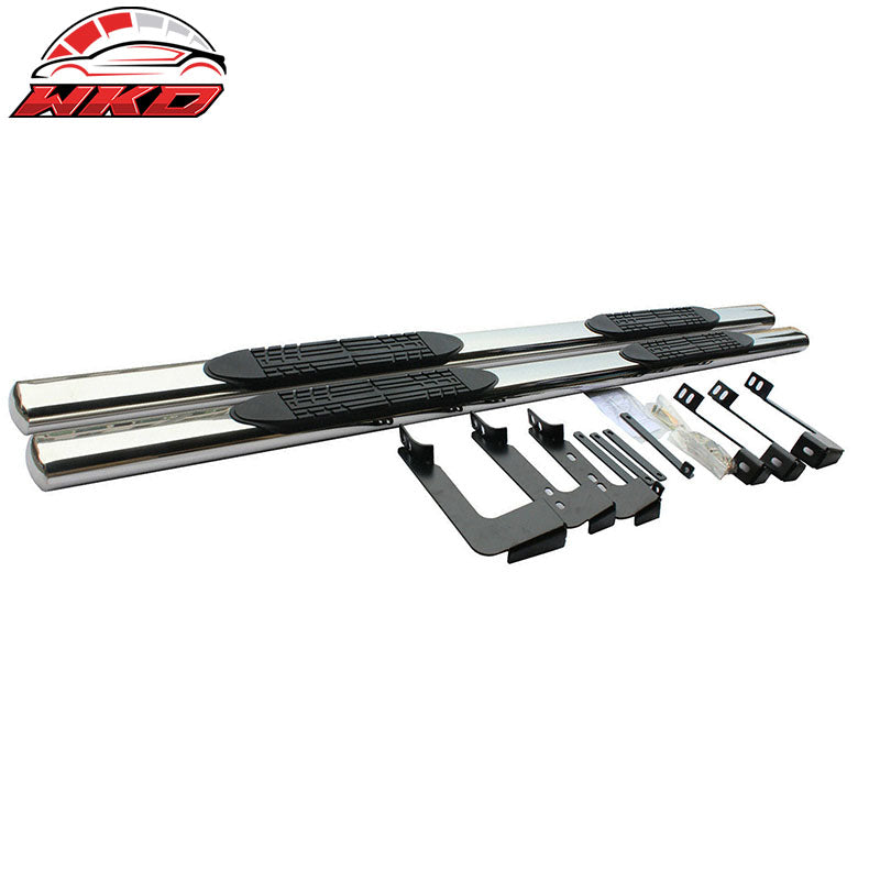 Fits 07-21 Toyota Tundra Regular Cab 4" Running Boards Side Step Nerf Bar 2PC
