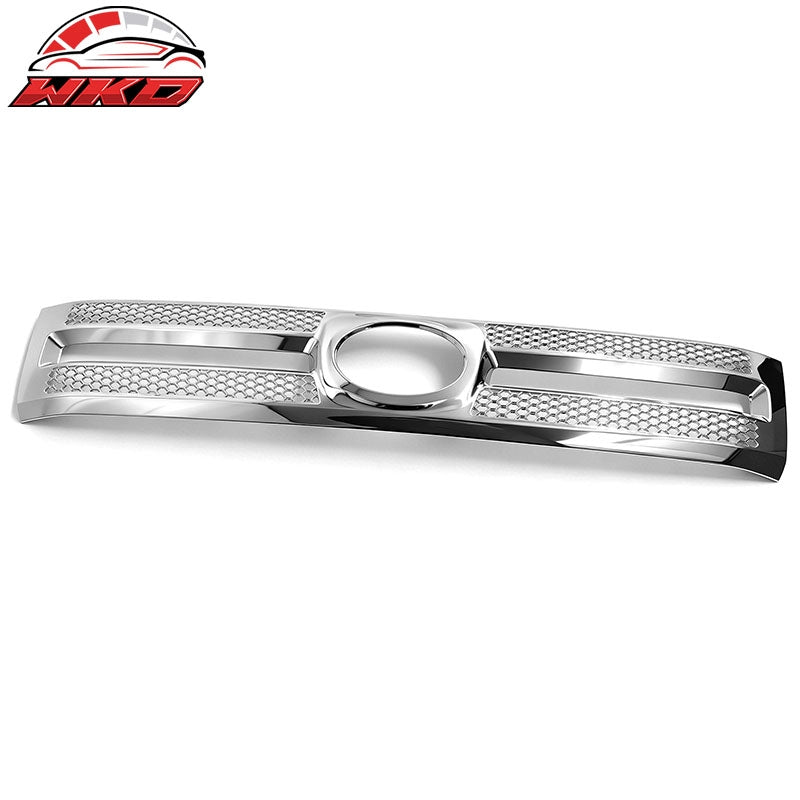 For 2010-2013 Toyota Tundra SR5 Front Bumper Hood Grille Grill Chrome Mesh Style