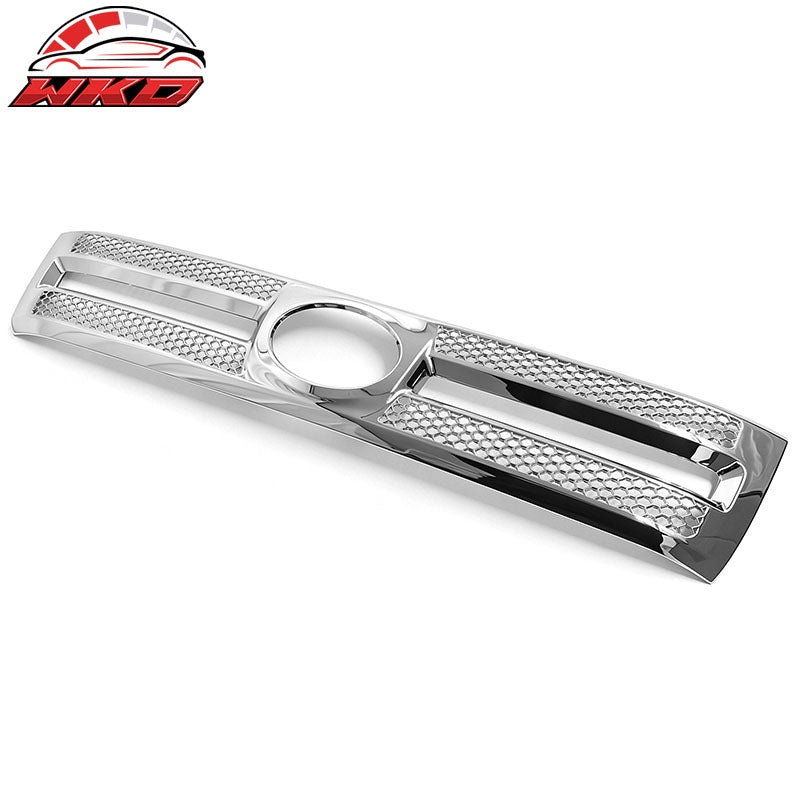 For 2010-2013 Toyota Tundra SR5 Front Bumper Hood Grille Grill Chrome Mesh Style