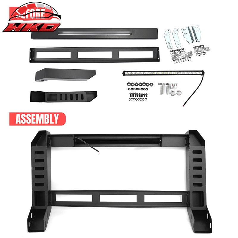 Fits 07-21 Toyota Tundra 08-22 Sequoia Bull Bar Bumper Grille Guard W/LED Light