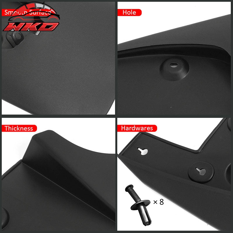 Fits 14-21 Toyota Tundra W/O Fender Flares Front Rear Mud Flaps Splash Guards PP