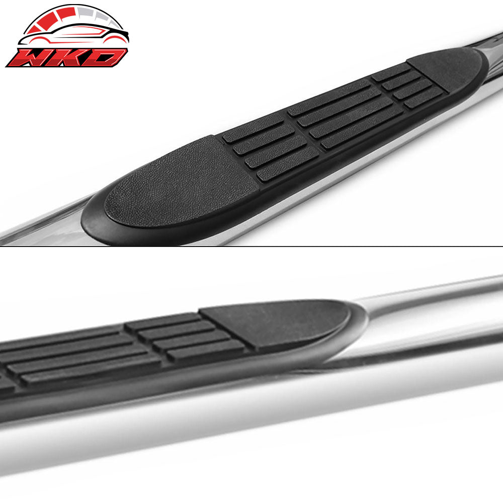 Fits 07-21 Toyota Tundra Double Cab Round Nerf Bars Side Step Running Boards