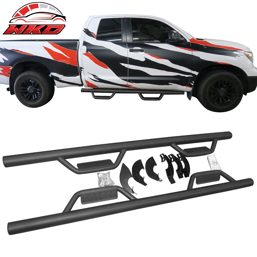 Fits 2007-2021 Toyota Tundra Double Cab 2PCS Running Boards Side Step Nerf Bars
