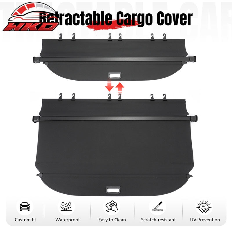 Fits 09-15 Toyota Venza Retractable Cargo Cover Rear Trunk Security Shade Canvas