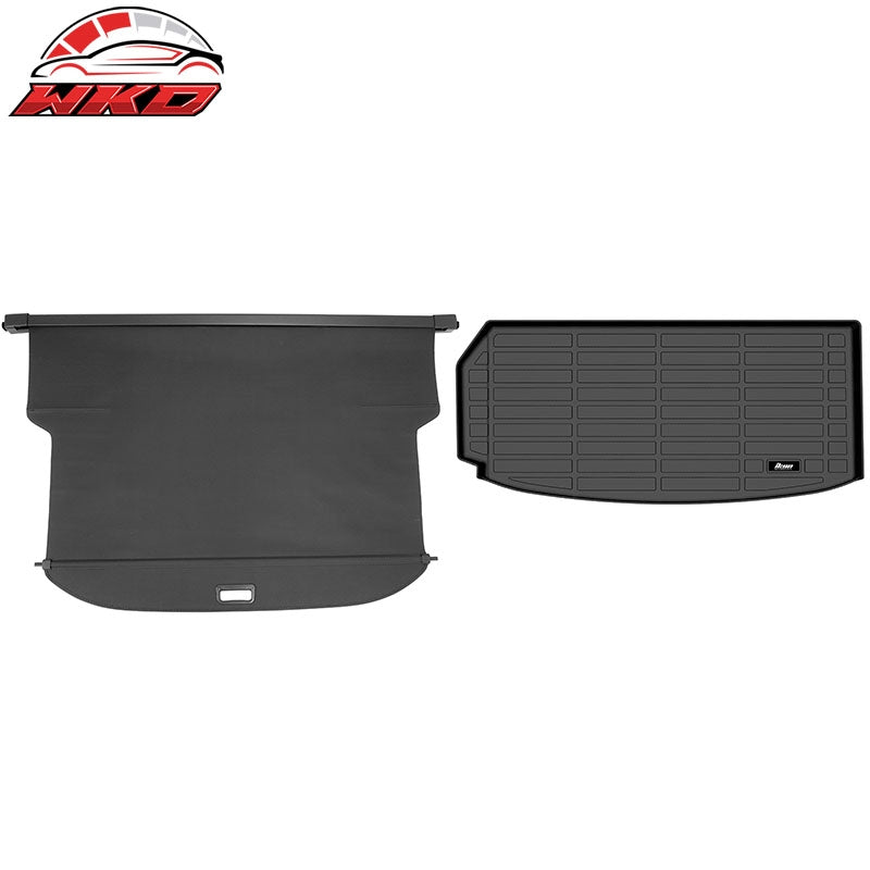 Wholesale 24-26 Traverse Acadia Enclave Carbon Fiber Texture Cargo Cover+3D Trunk Mat