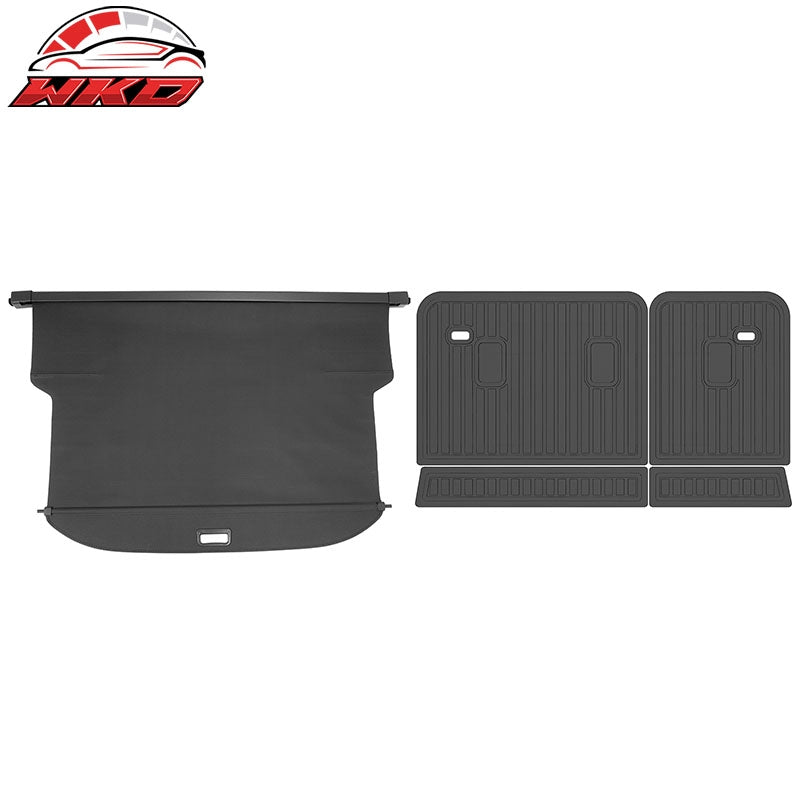 Wholesale 24-26 Traverse Acadia Enclave Carbon Fiber Texture Cargo Cover+Backrest Mat