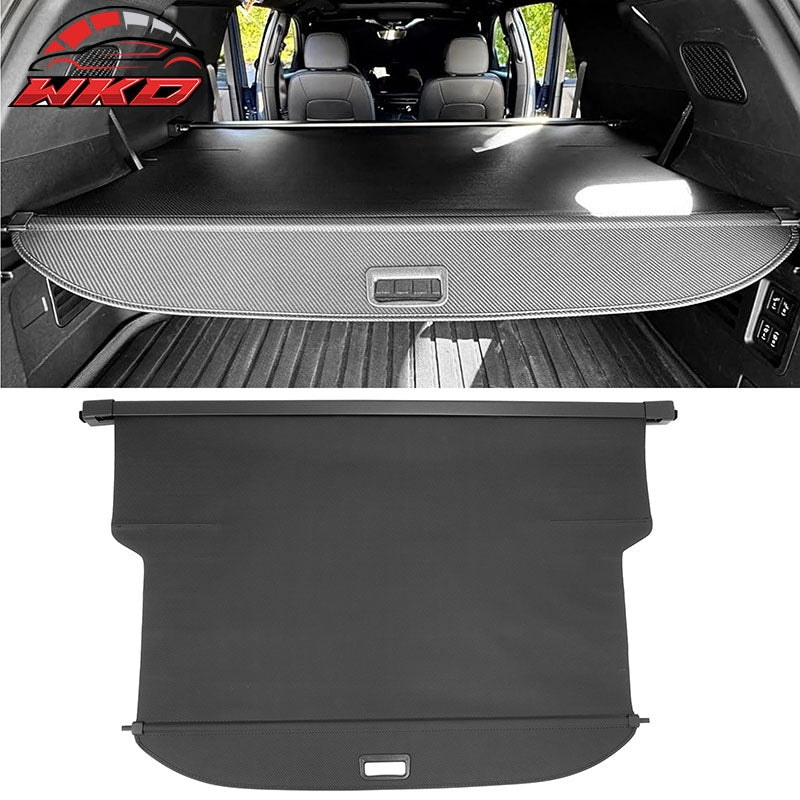 Fits 24-26 Traverse Acadia Enclave Carbon Fiber Texture Cargo Cover+Backrest Mat