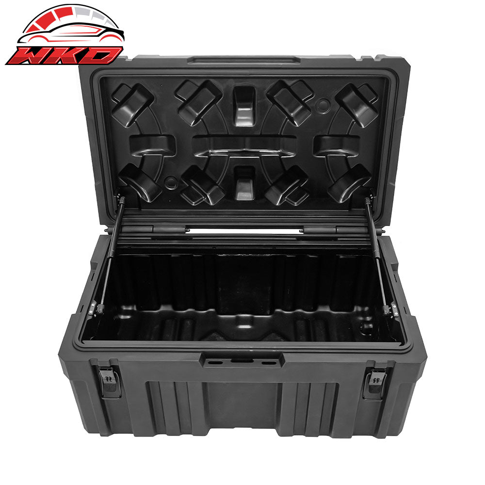 33.5X20X16" Universal Truck Pickup Tool Box 105L Storage Organizer Black MDPE
