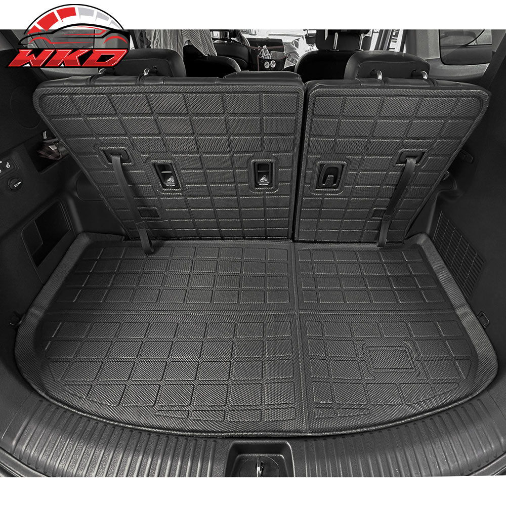 Fits 20-25 Kia Telluride Trunk Mat w/ Backrest Mats Seat Cover Protector - TPE