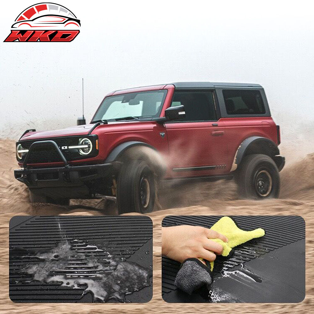 Fits 21-25 Ford Bronco 4DR Black All Weather Trunk Mat Cargo Liner Injection TPE