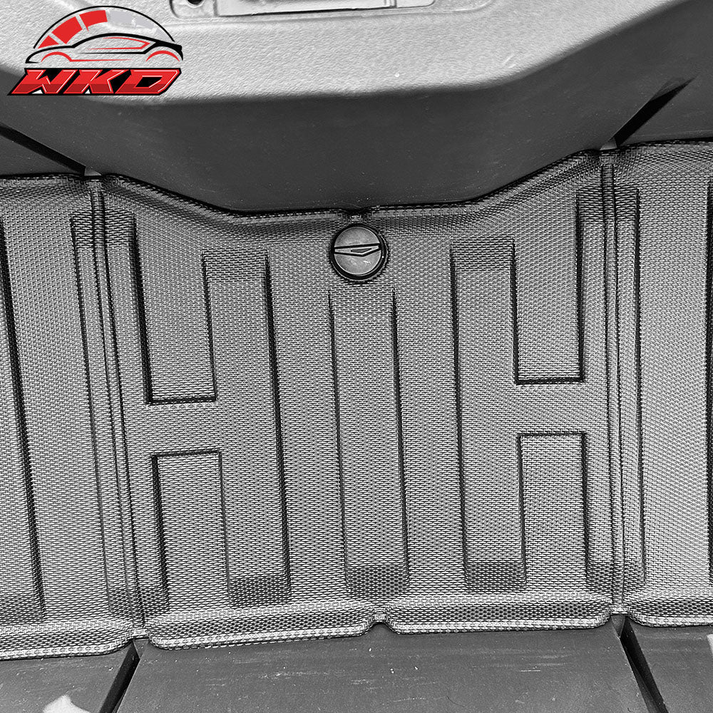 Fits 23-24 Tesla Cybertruck 3D Front Rear Trunk Mats Cargo Protector Liners TPE