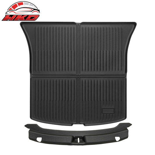 Wholesale 26 Tesla Model Y Juniper 5 Seat TPE Rear Bumper Protector + Cargo Trunk Mat
