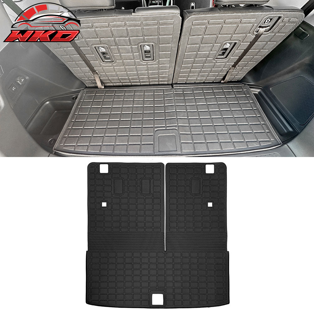 Fits 23-26 Honda Pilot Trunk Mat w/ Backrest Mat Seat Cover Protector Pad - TPE