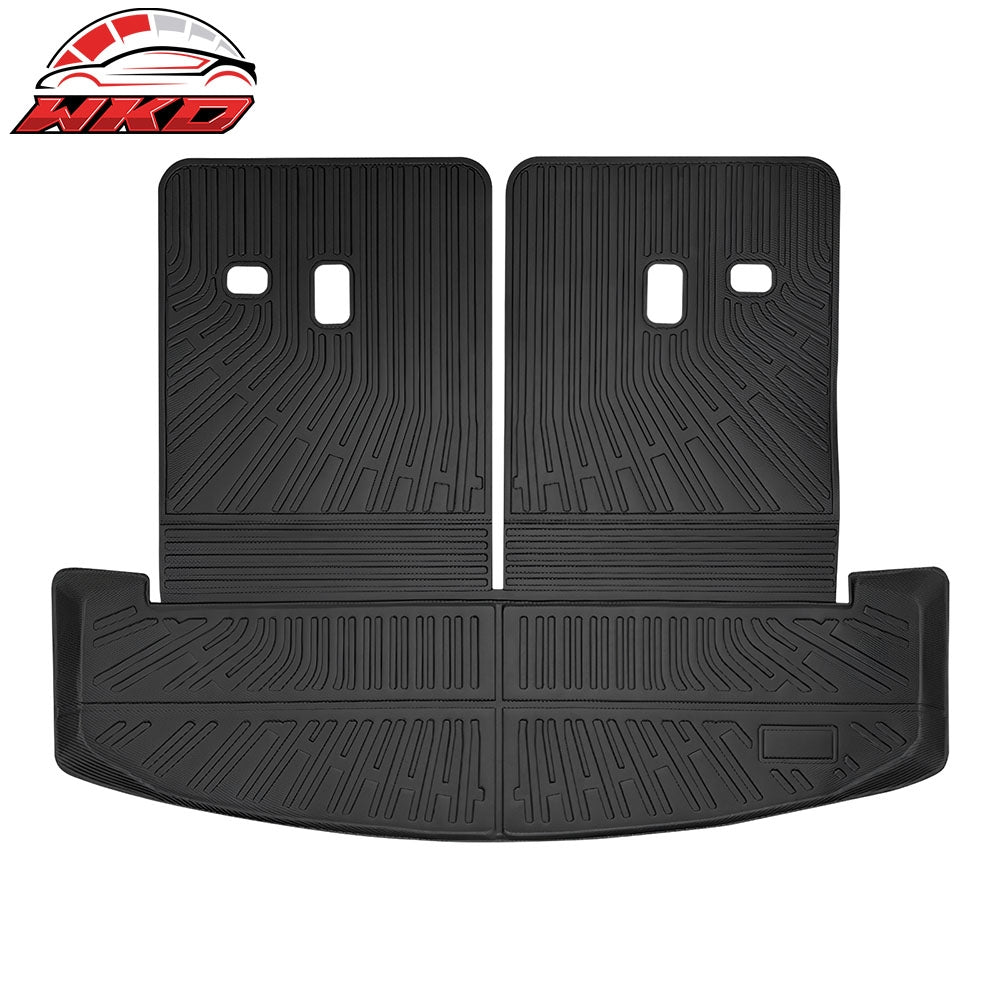 Wholesale 24-26 Hyundai Santa Fe Rear Trunk Mat Liner W/ Backrest Cover TPE 6/7 Seats
