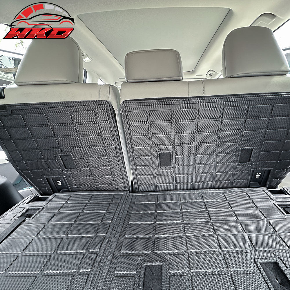 Fits 24 Toyota Grand Highlander Trunk Mat & Backrest Mats Cargo Liner Pad - TPE