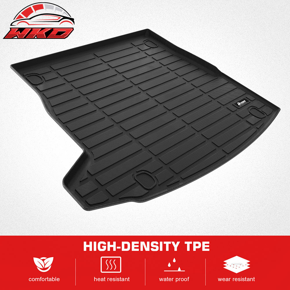 Fits 18-25 Alfa Romeo Stelvio TPE All Weather Rear Cargo Liners Trunk Tray Mats