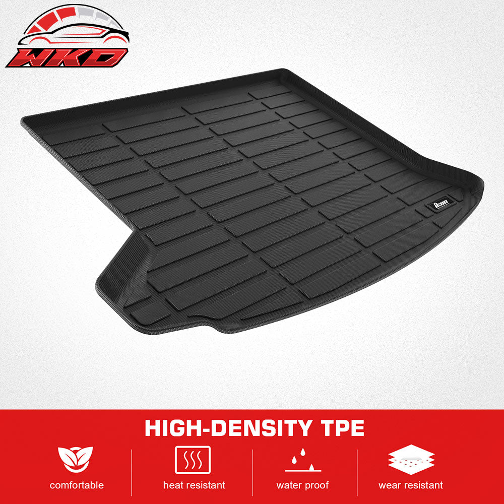 Fits 19-25 Cadillac XT4 TPE All Weather Waterproof Rear Cargo Trunk Tray Mats