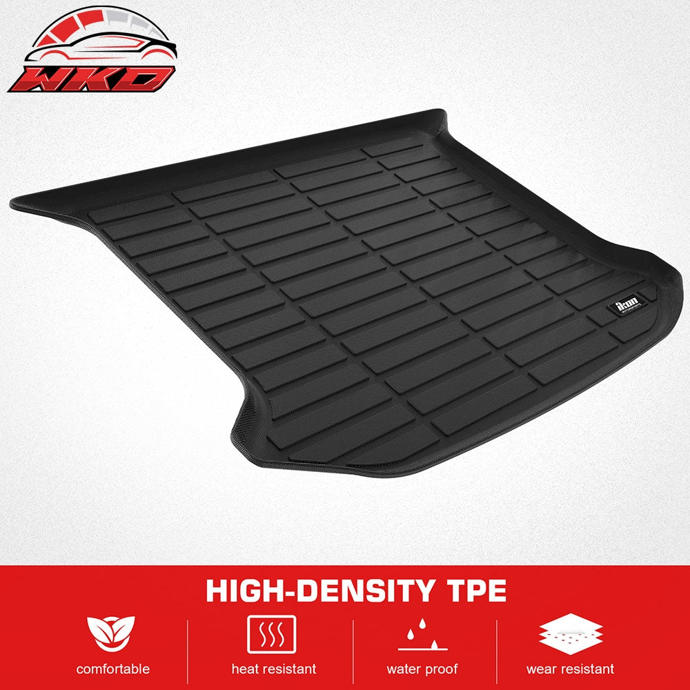 Fits 23-25 Genesis GV60 TPE All Weather Waterproof Rear Cargo Trunk Tray Mats