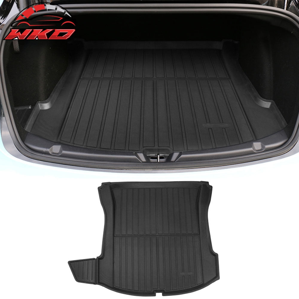 Fits 17-23 Tesla Model 3 Rear Trunk Mat Cargo Carpet Liner W/ Ear Injection TPE