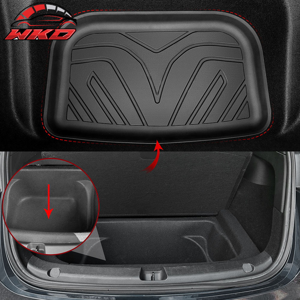 Fits 20-25 Tesla Model Y Rear Storage Cargo Floor Liner Cover Trunk Mat 3D TPE