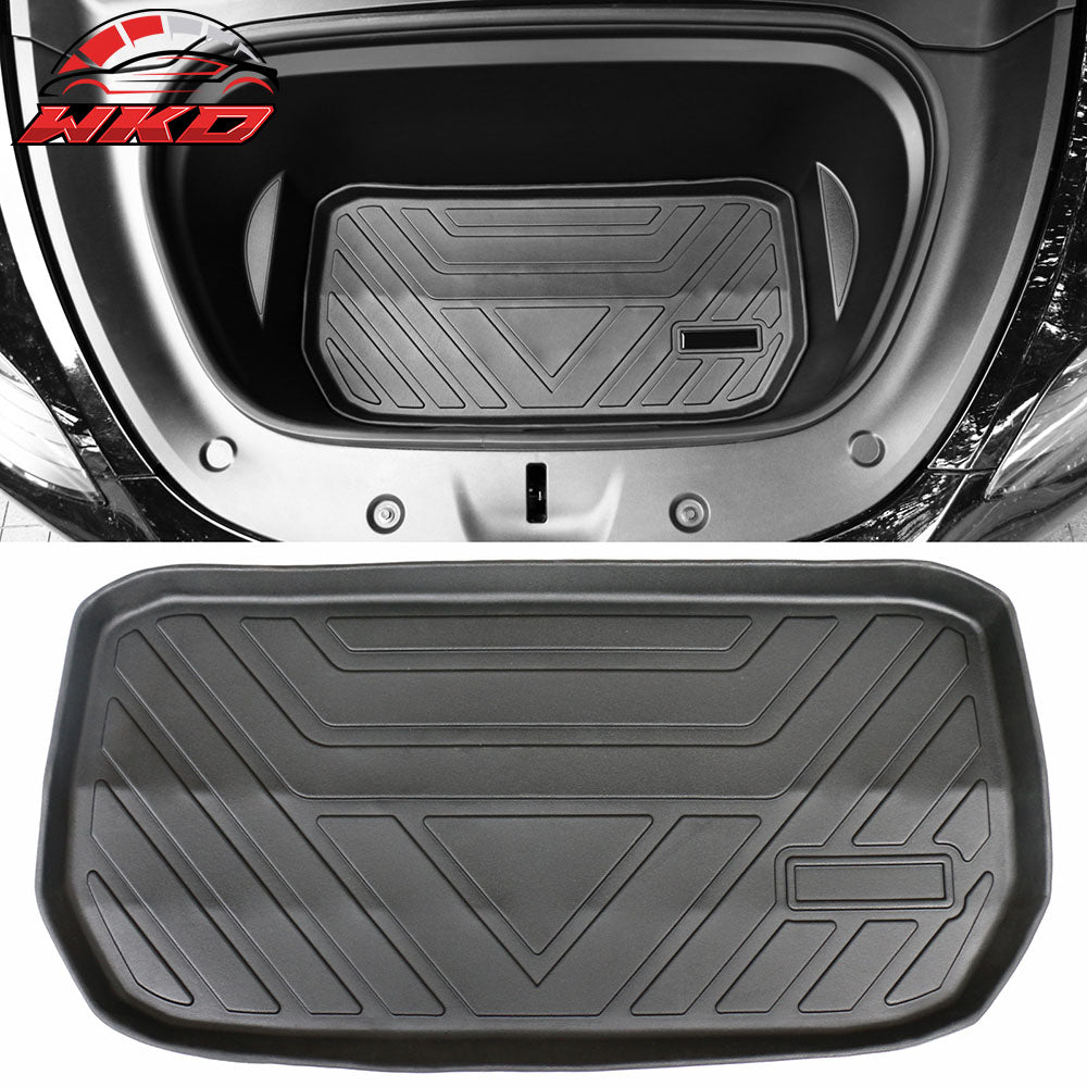 Fits 20-25 Tesla Model Y All Weather Trunk Mats Storage Cargo Liner TPE - 3PCS