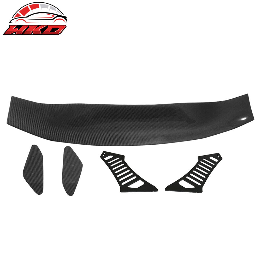 Universal 56" Inch GT Style 3D Carbon Fiber Trunk Spoiler V1 Side Plates V3 Legs | Wholesale