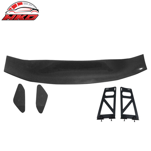 Universal 56" Inch GT Style 3D Carbon Fiber Trunk Spoiler V1 Side Plates V6 Legs | Wholesale